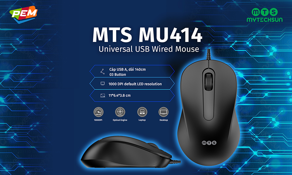 Mouse có dây Mytechsun M414