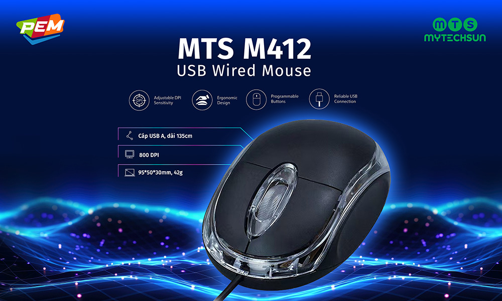 Mouse có dây Mytechsun M412