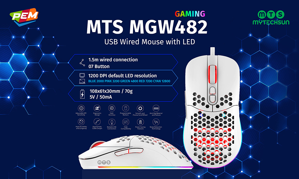 Mouse Gaming Mytechsun MTS MGW482